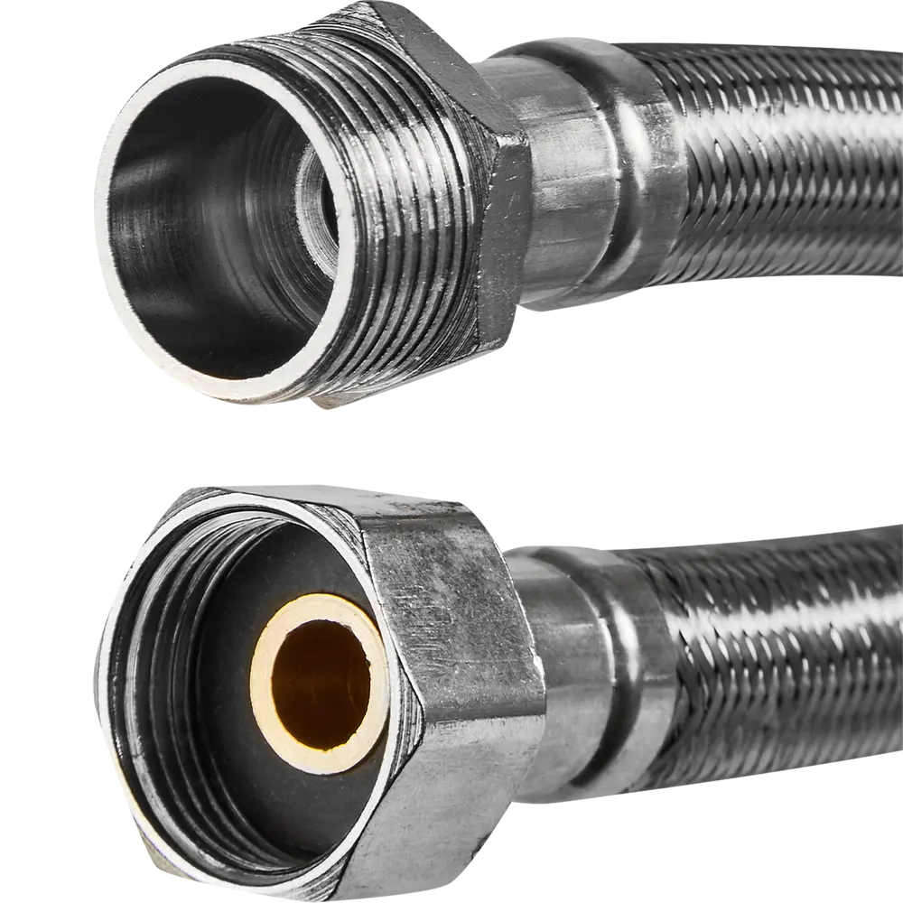 Гибкая подводка Интерскол для смесителей 100 см с резьбой 3/4" 87274504 STLM-0800151 - Вид №1