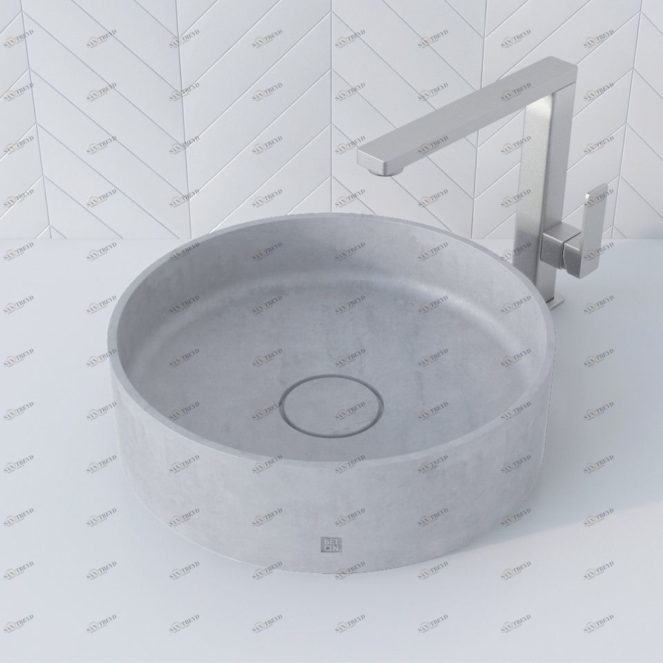 WB604BELYJ Накладная раковина на столешницу  овальная BetOn 