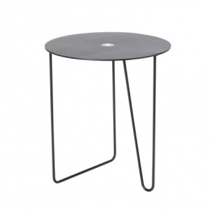 990116 Bull black/brown журнальный столик с круглой столешницей 42х38см;LIND DNA