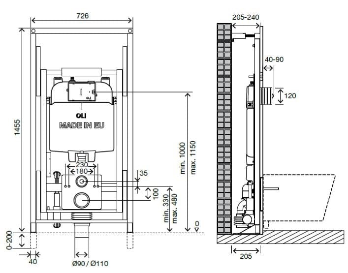 Санитарный стеклянный модуль для унитаза OLI EASY MOVE ARCH-00077995 - Вид №4