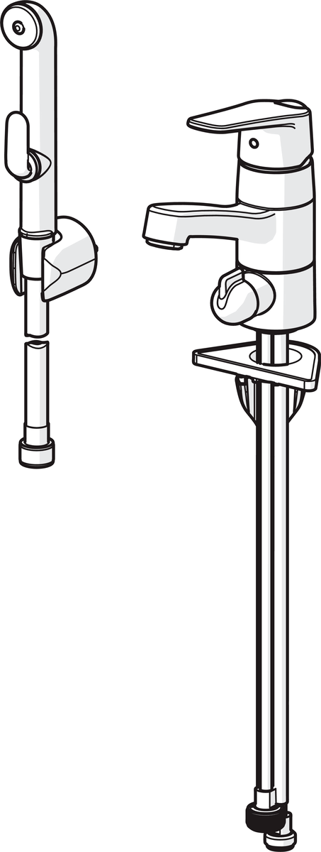 Oras 1814G Смеситель для умывальника с клапаном 1814G Vega Хром  - Вид №2