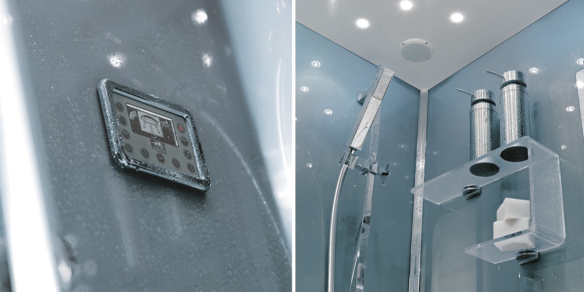 Душевая кабина угловая Tempo INTEGRA 120/80 см 1TPB2D2 Gruppo Geromin - Вид №1