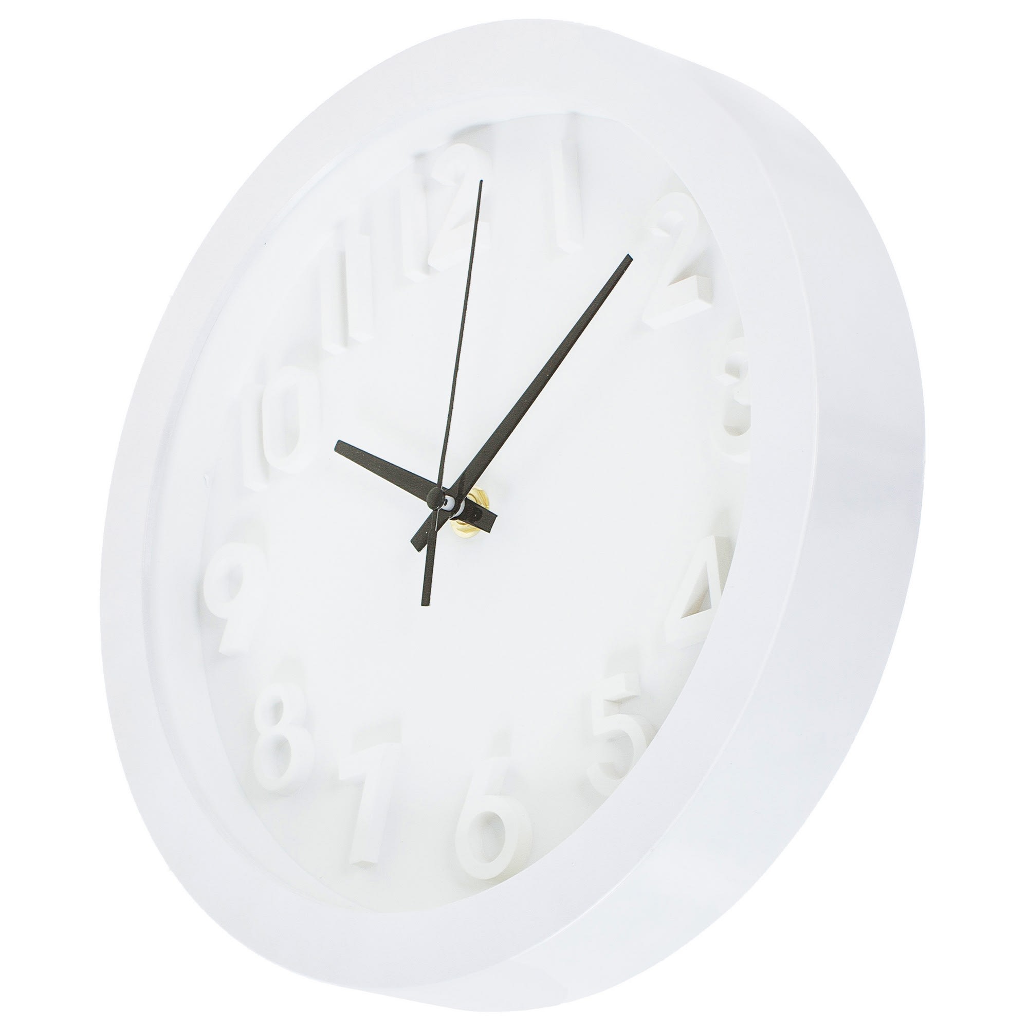 18868975 Часы настенные "Белые " диаметр 25 см Цифры Santreyd  - Вид №1