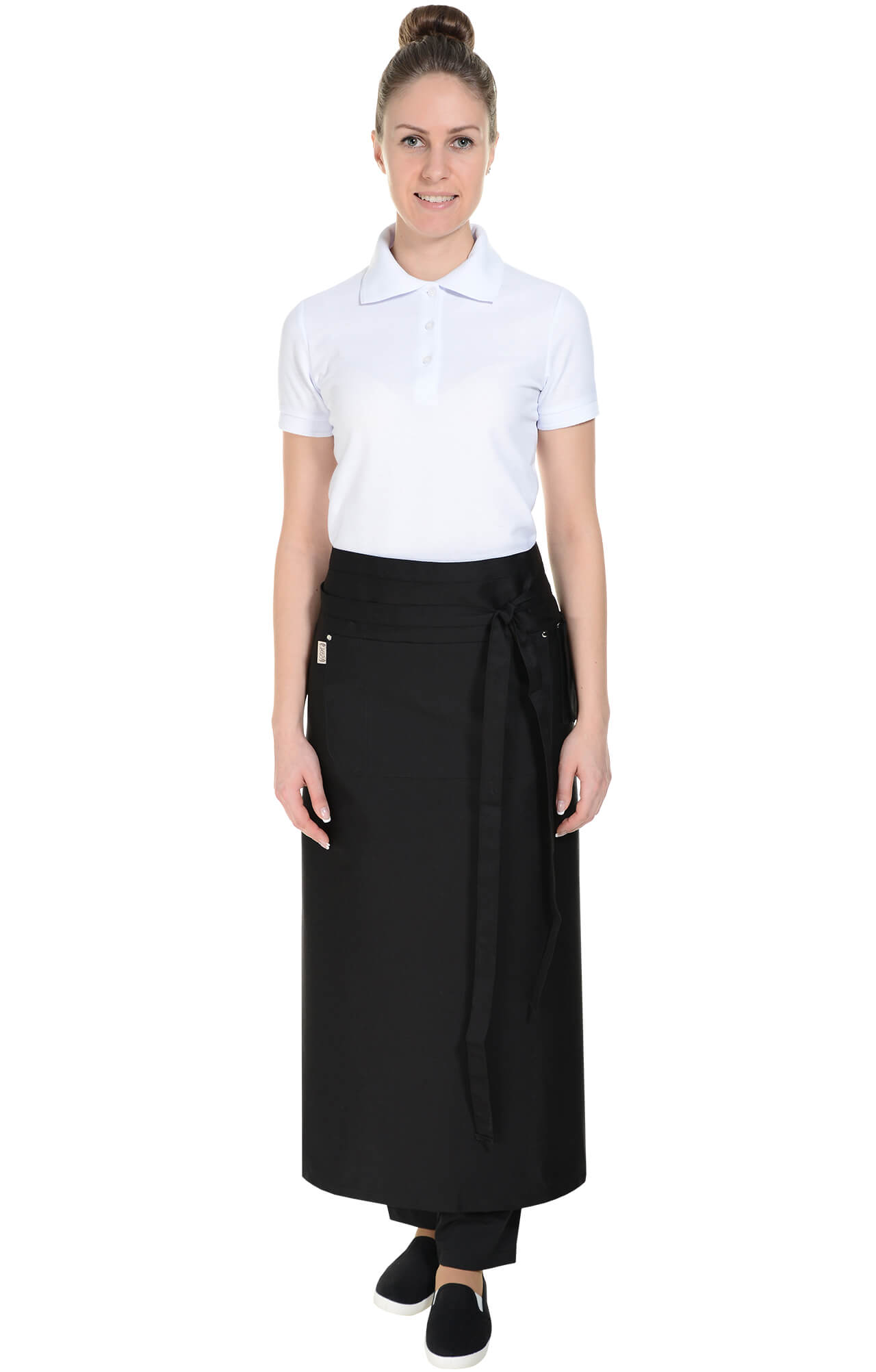 59986 Фартук  удлиненный, цвет black RICON  Одежда для официантов  размер  - Вид №12