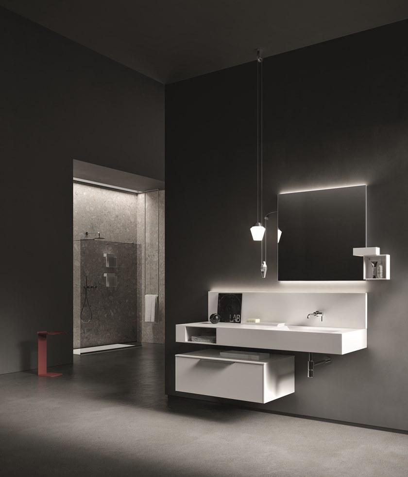 Cerasa Открытый навесной шкаф для ванной из tecnoril® Nerolab sun-id-1490814 - Вид №4