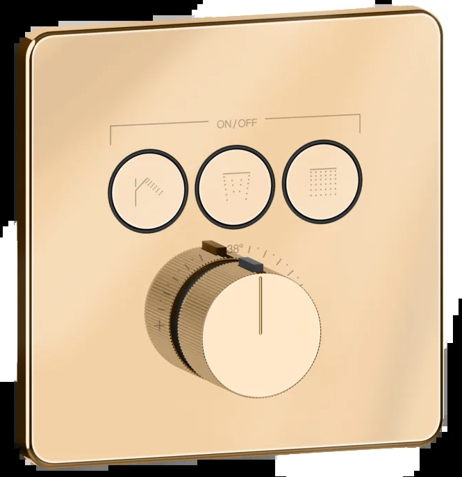 Смеситель для душа 38719 735 Gessi Hi-fi ТЕПЛАЯ БРОНЗА PVD