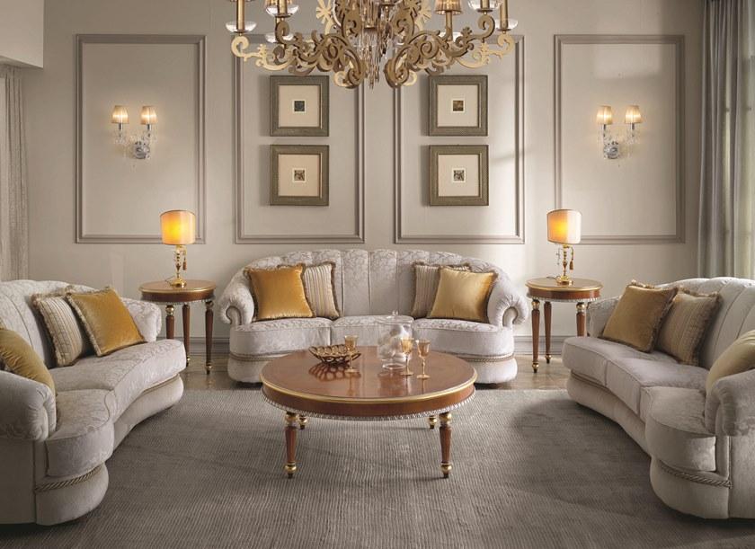 SCAPPINI & C Круглый деревянный журнальный столик для гостиной 35th anniversary 2730 - Вид №1