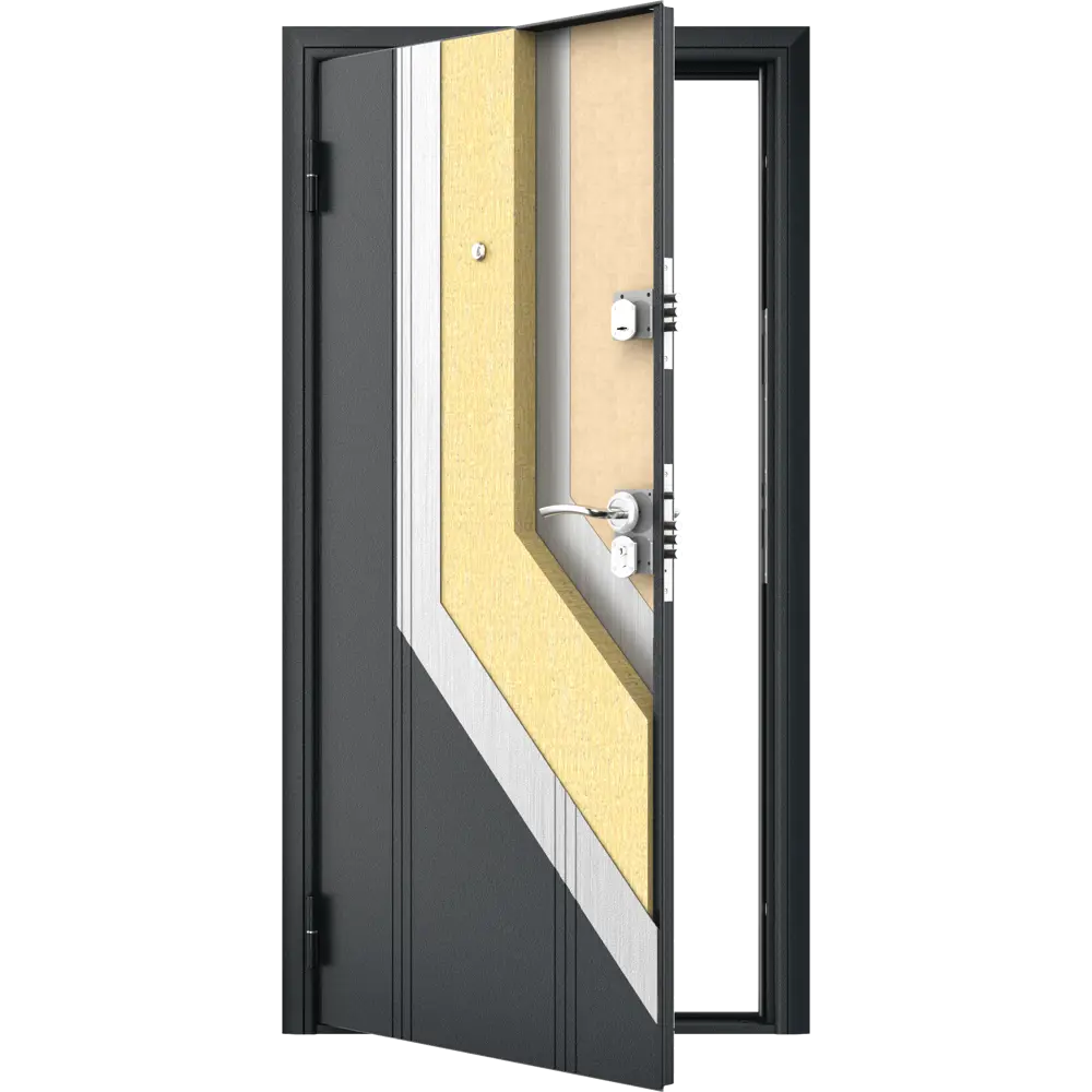 Дверь входная металлическая Оптим 98x205 см левая цвет белая графика DOORHAN STLM-2191844 - Вид №6