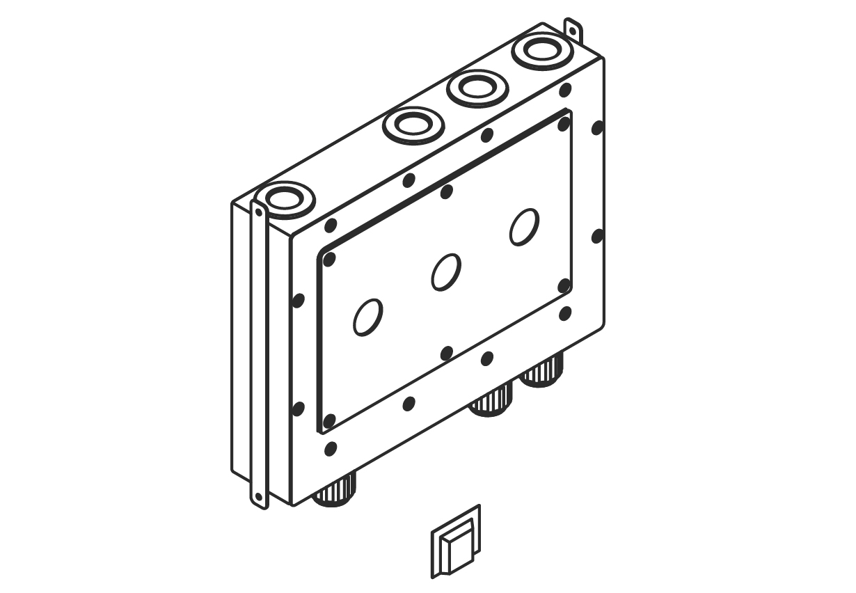 Drybox Смеситель для раковины, настенный, центральный излив DornBracht 3970897090