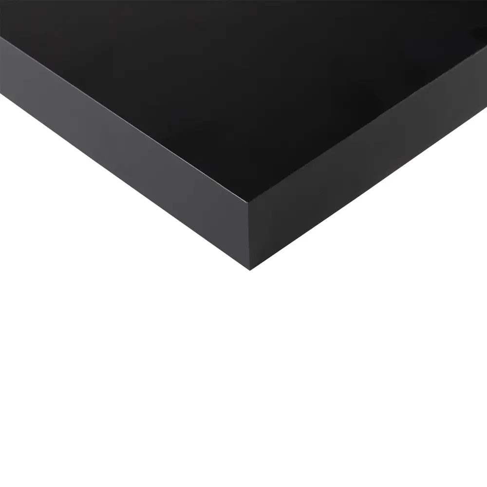 Настенная полка KONSENSA 23x23.5 см со скрытым креплением МДФ цвет черный 89425856 STLM-2023406  - Вид №3