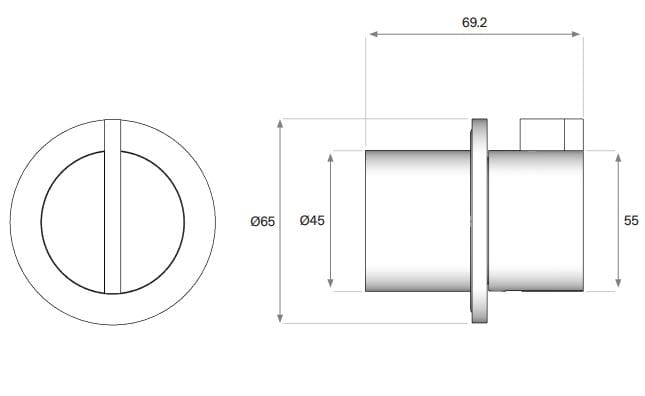 Термостатическая душевая колонка из нержавеющей стали с ручным душем COCOON Piet Boon ARCH-00012732 - Вид №2