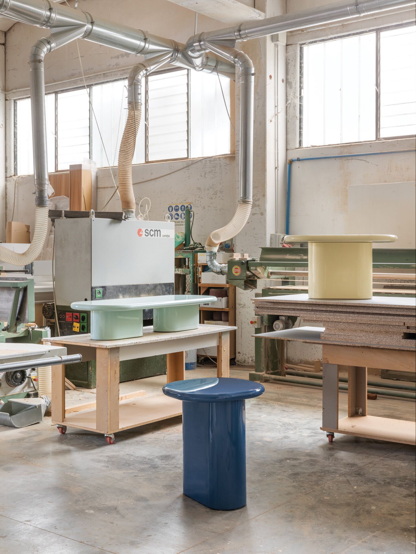 Высокий квадратный журнальный столик из МДФ Punto Zero Франка и Аллегра ARCH-00084678 - Вид №4