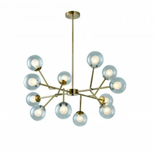 Подвесная светодиодная люстра Favourite Bullae 2135-12P FAVOURITE ДИЗАЙНЕРСКИЕ, BULLAE, ШАР 137824 Бронза