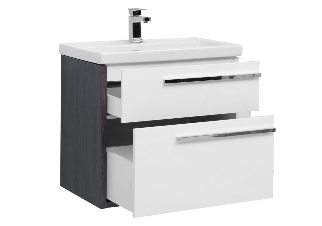 Тумба с раковиной Aquanet Фостер 70 эвкалипт мистери/белый 0020206400187813 - Вид №1