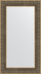 BY 3096 Зеркало в багетной раме - вензель серебряный 101 mm EVOFORM Definite