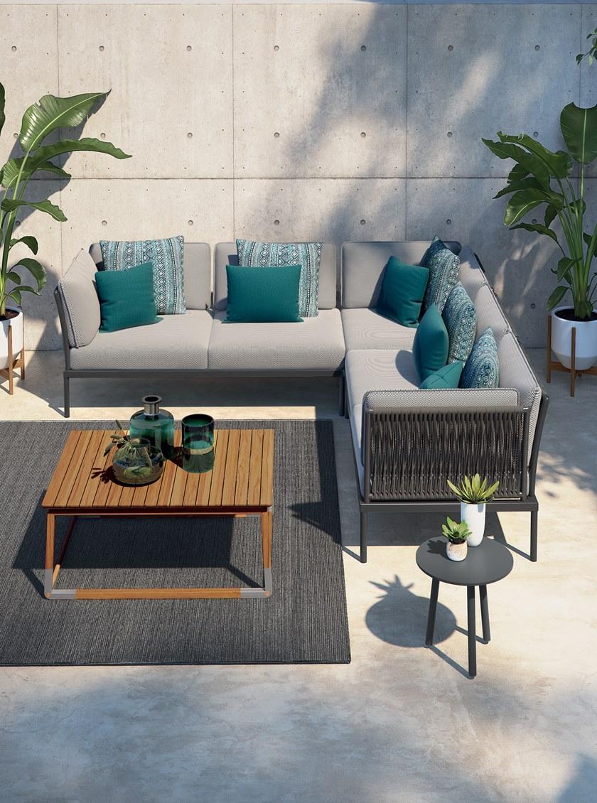 Atmosphera Угловое садовое кресло из ткани с подлокотниками Flash Fsh.pa - Вид №8