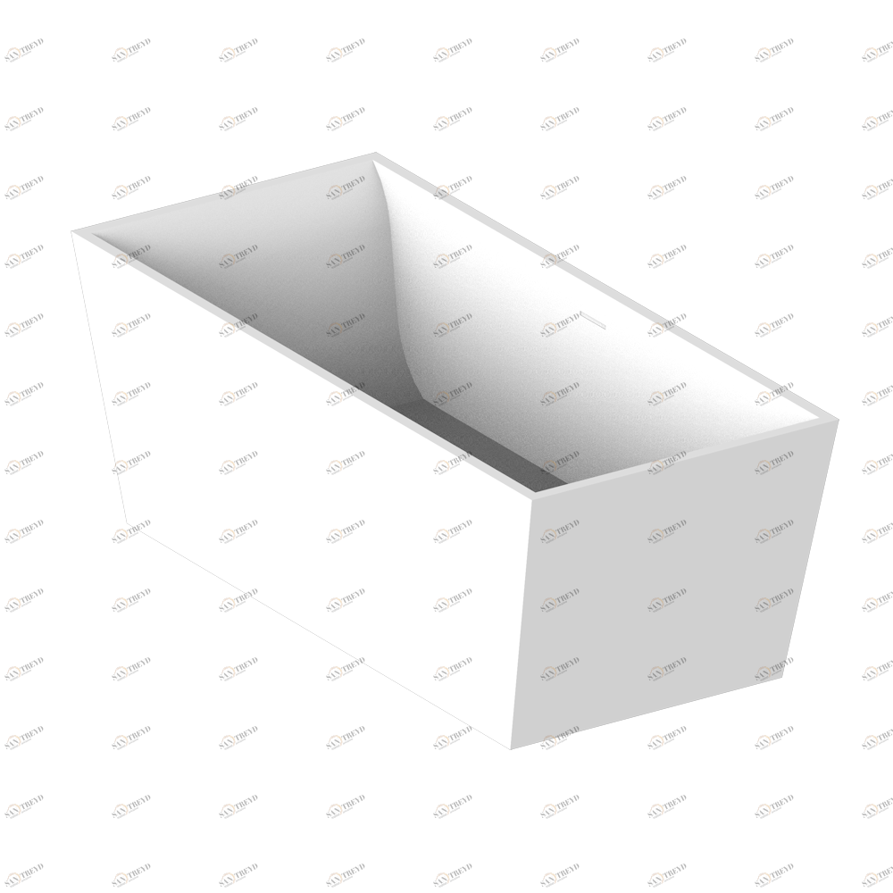 B11-B630 Ванна PAGODE 180 x 80 x 65 см, без донного клапана Thg-paris Свободностоящие ванны Матовый белый 