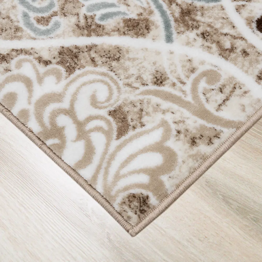 Ковер полипропилен Люкс L013 200x200 см цвет бежевый MERINOS STLM-2027515 - Вид №1