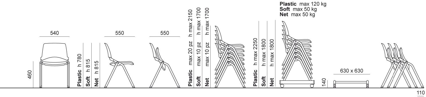 Diemmebi Стул из сетки Lakendò sun-id-1432248 - Вид №2