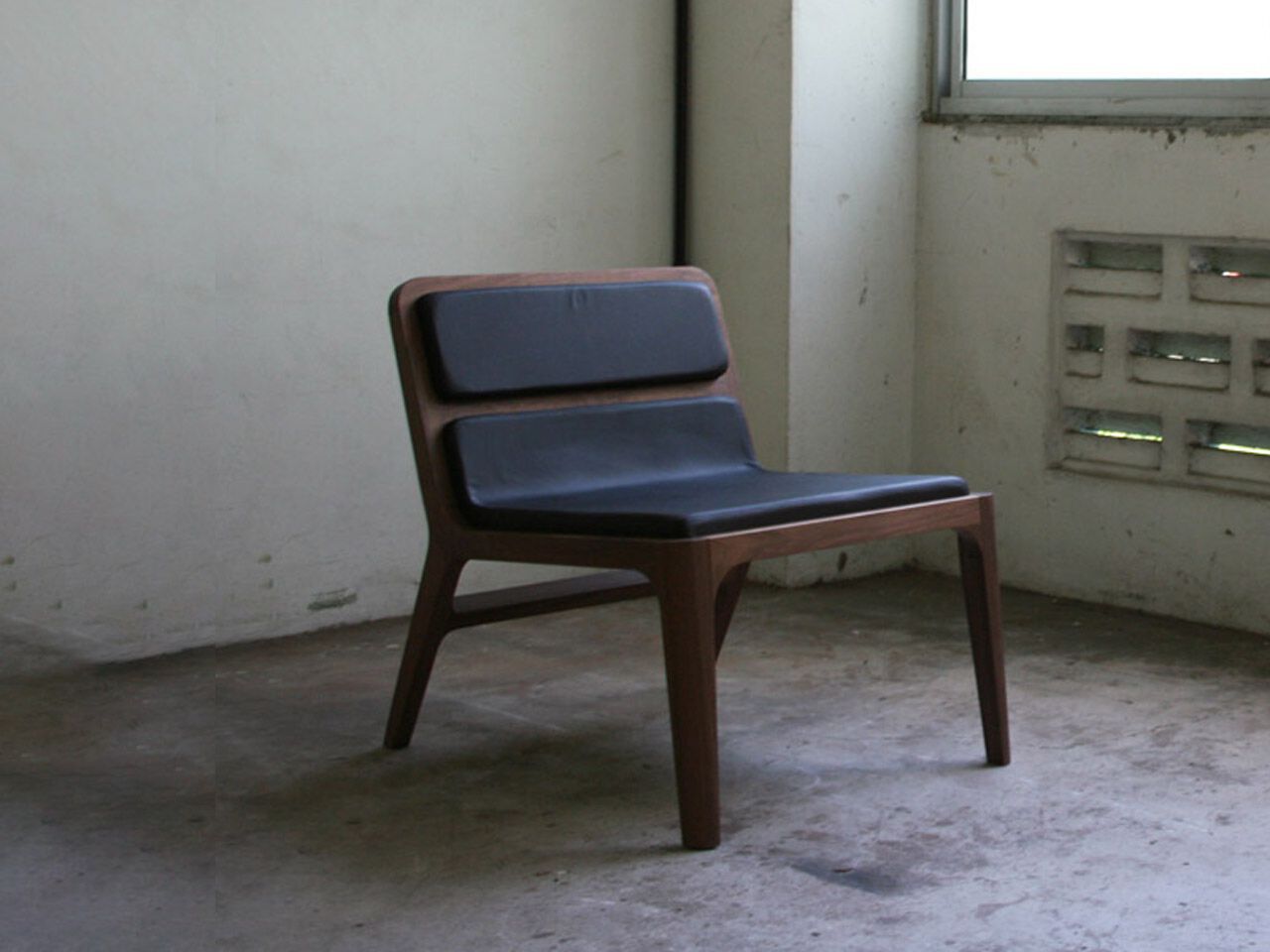 Кресло из цельного дерева и кожи Air Division ARCH-00080081 - Вид №5