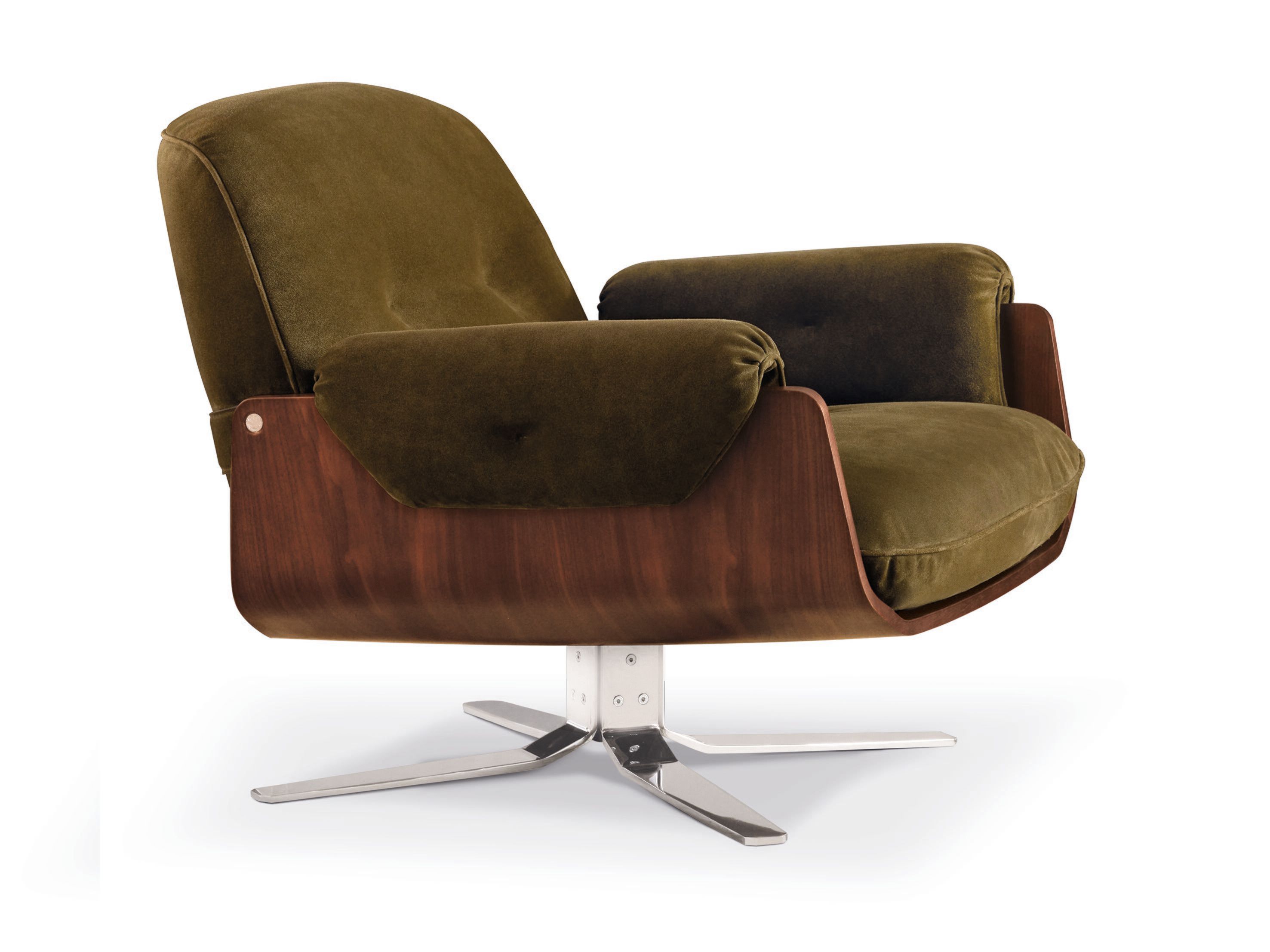 Вращающееся кресло с подлокотниками Minotti Laurel ARCH-00143372