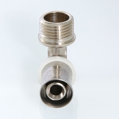 VTm.253.N.001604 Пресс-фитинг – угольник с переходом на наружную резьбу Valtec 16 мм х 1/2"  - Вид №2