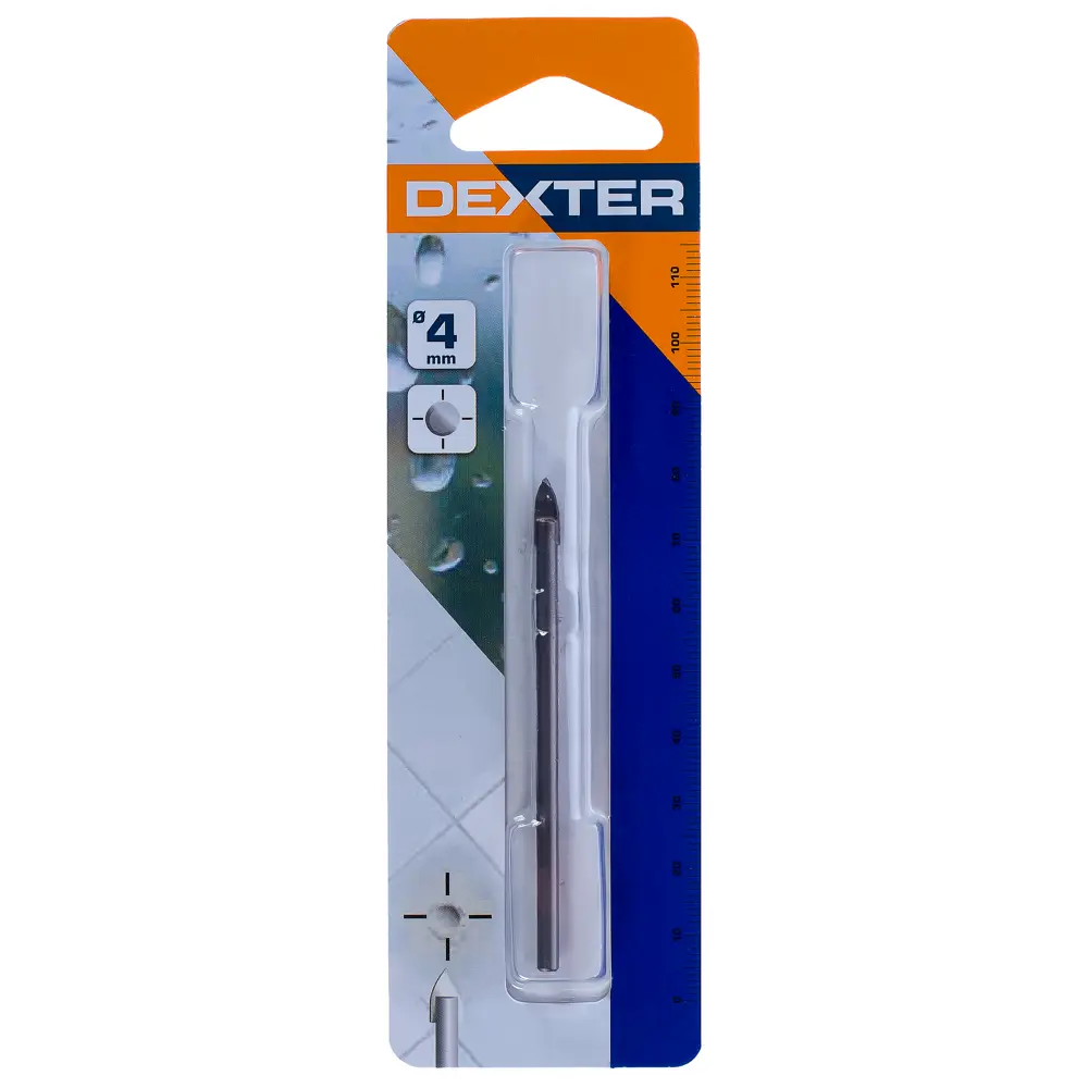Сверло по керамике 4x74 мм Dexter 133-00170 STLM-2038710 - Вид №2