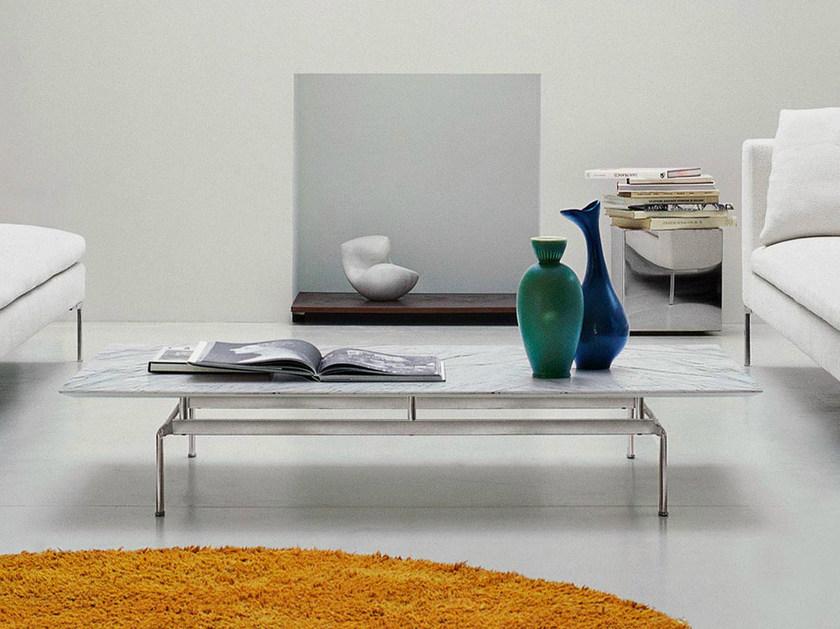 B&B Italia Низкий прямоугольный журнальный столик из мрамора Diesis sun-id-1401624 - Вид №4