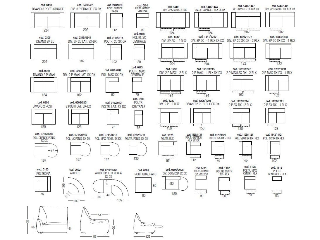 3-местный тканевый диван с откидной спинкой Egoitaliano ARCH-00109823 - Вид №8