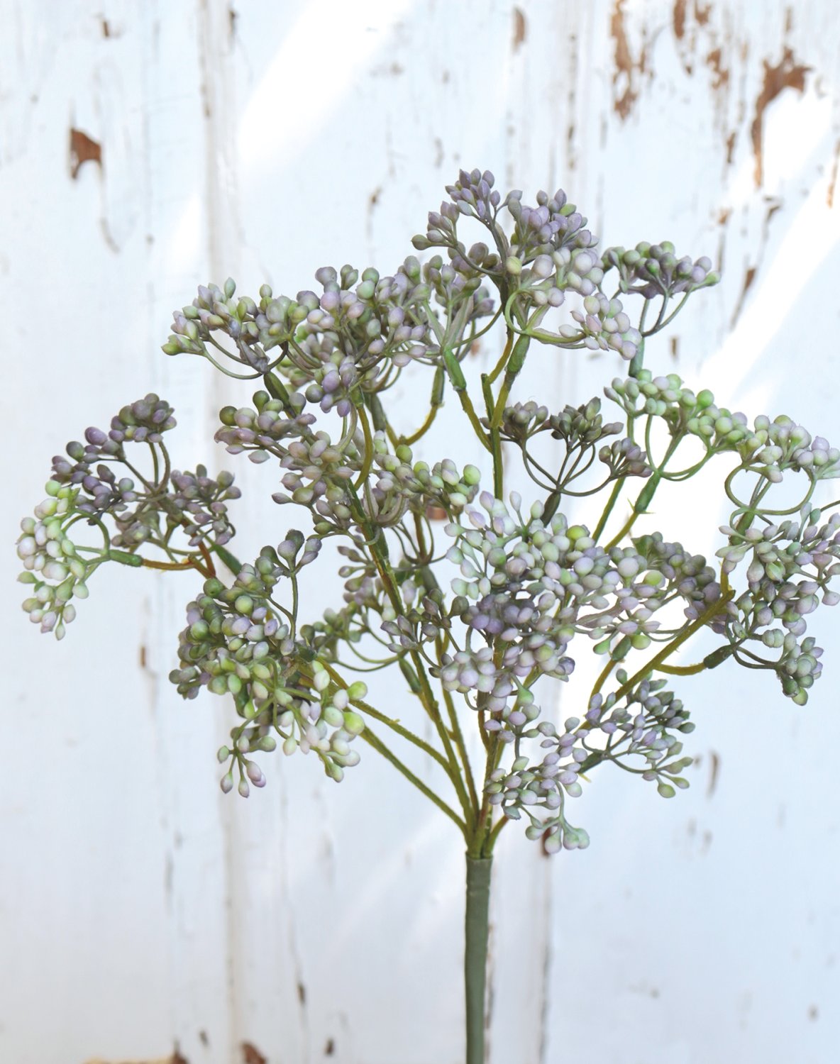 1924 802 a3 Стебель калины искусственный, 37 см, зелено-фиолетовый H-andreas 