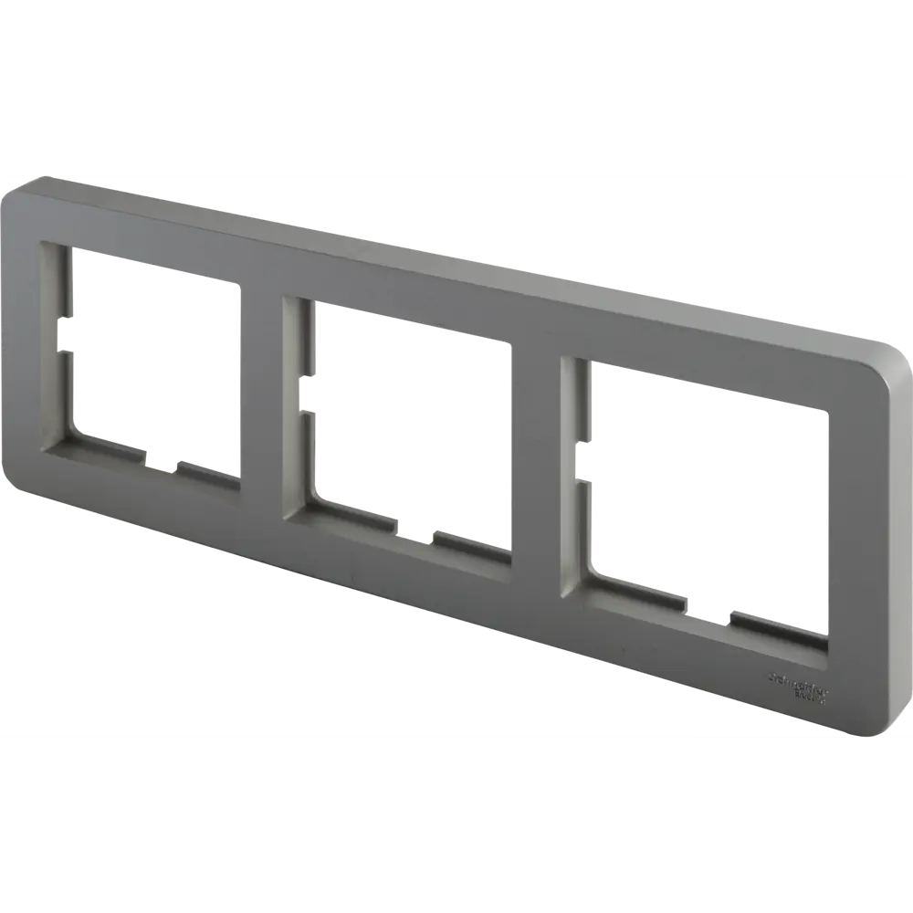 Рамка трехместная SYSTEME ELECTRIC W59 Deco платина для розеток и выключателей 82593337 STLM-0030830 - Вид №2