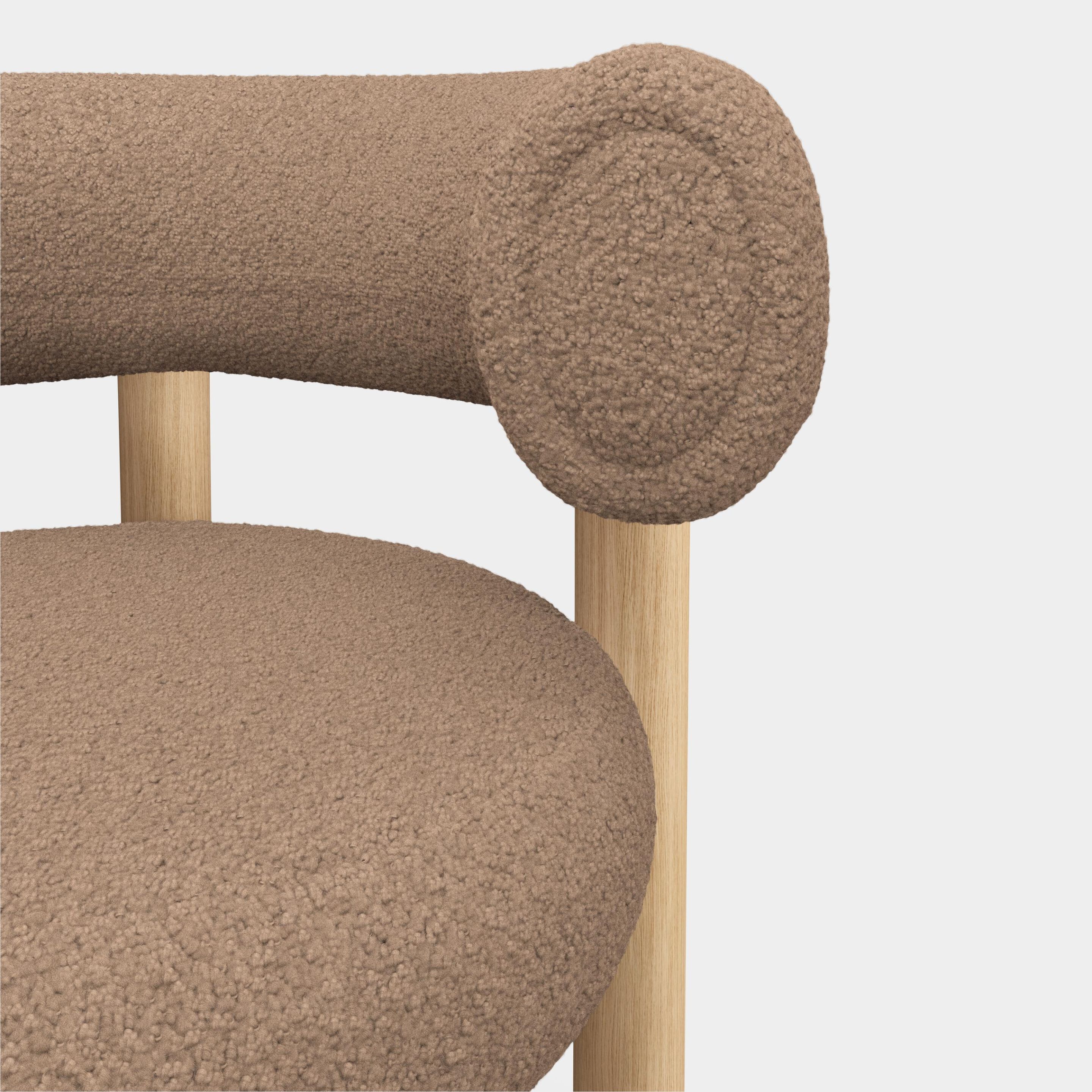 Высокий деревянный стул с тканевой подкладкой Tom Dixon Fat ARCH-00130395 - Вид №13