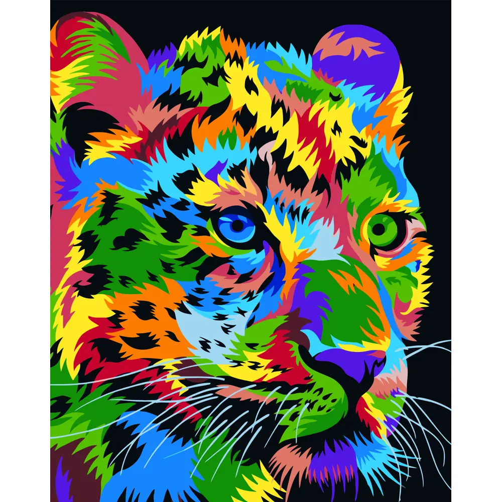 Картина по номерам Опасная кошка 40х50 см FBRUSH STLM-2059798