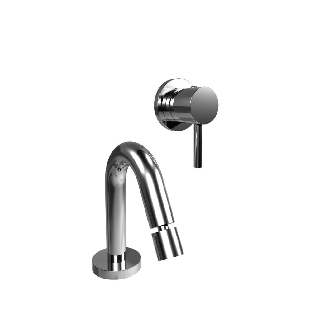 68503 / PR Биде с изливом, встроенным смесителем и сливом clic-clac. Bongio On 68503/PR