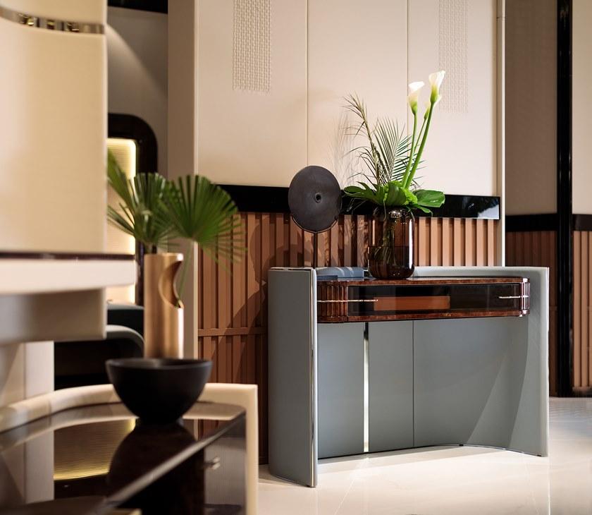 Turri Прямоугольная консоль из кожи Eclipse sun-id-1366481 - Вид №1