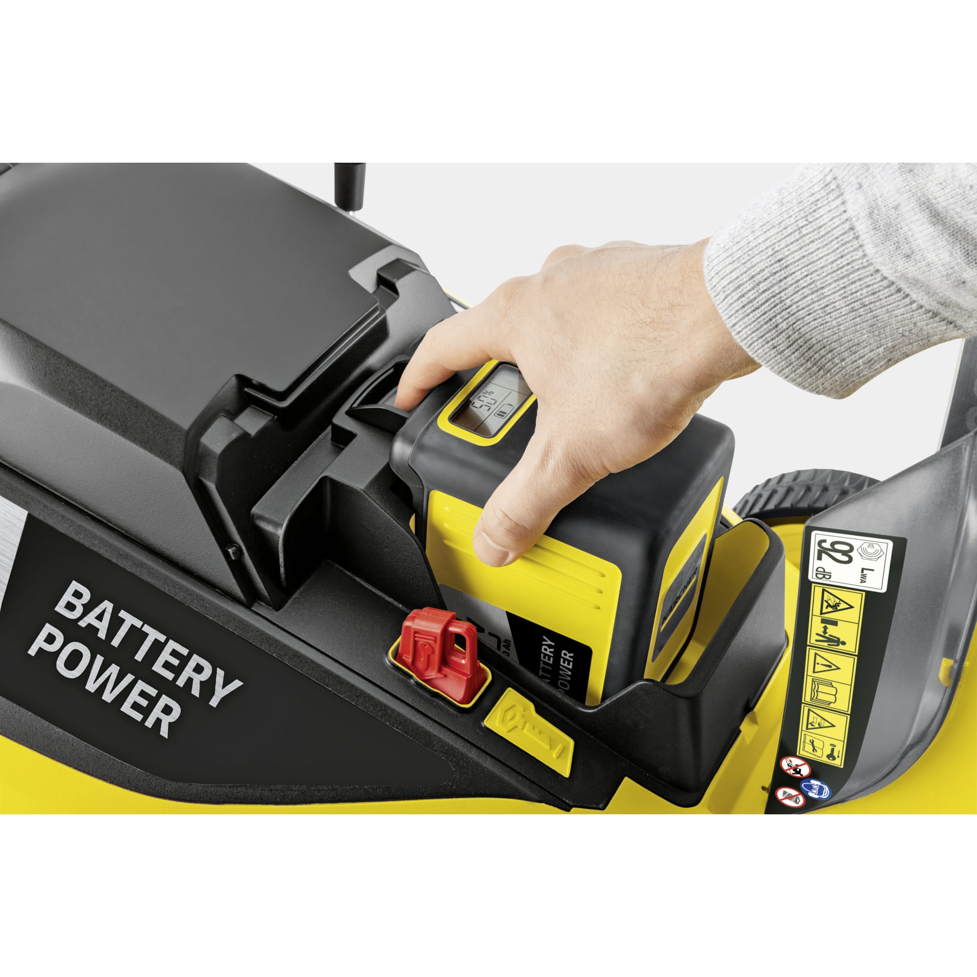 85133598 Газонокосилка аккумуляторная Karcher LMO Battery 36-46 Set 36 В 46 см АКБ и ЗУ в комплекте Santreyd  - Вид №3
