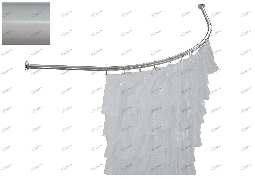 Карниз для ванны Aquanet Flores полукруглый 150x150 белый 00241506