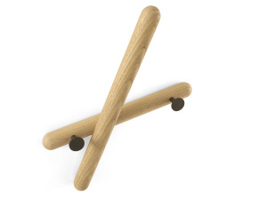 Настенная вешалка из массива дерева