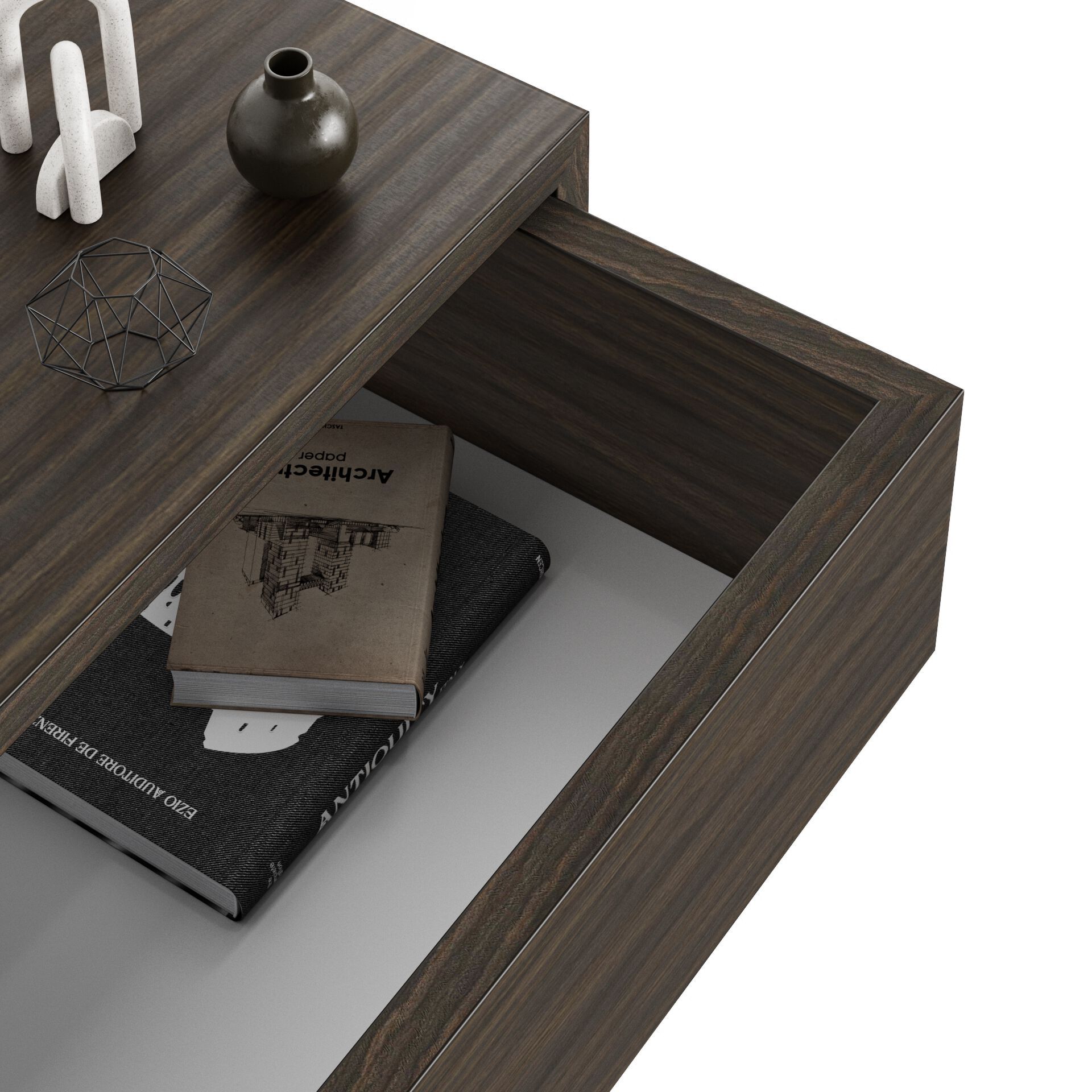 Прикроватная тумбочка с выдвижным ящиком Mobili Fiver RICCARDO ARCH-00064333 - Вид №20