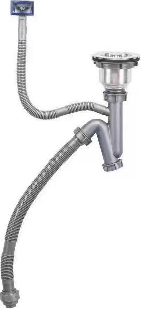 Мойка кухонная ZorG Master R ZM 7546 из нержавеющей стали с водопадом, сталь - Вид №3