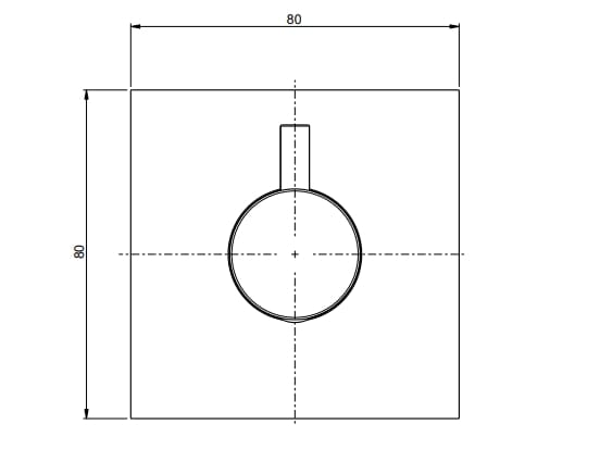 Встраиваемый смеситель для душа с одним отверстием Rubinetterie Frattini отдельная эстетика ARCH-00005661 - Вид №4