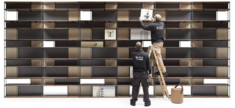 José Martínez Medina Модульный открытый книжный шкаф Blacktone sun-id-1387919 - Вид №3