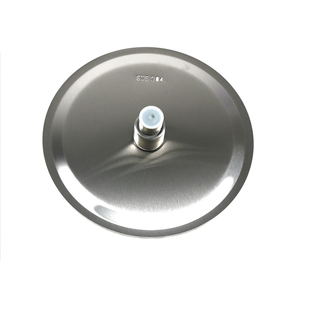 Душевая система MELANA-610107 Tondo нерж.сталь, с тропическим душем, лейкой и смесителем 610107 - Вид №7