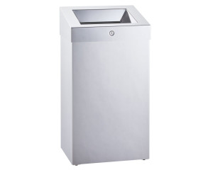 KSP102 Ведро для мусора открытое STELLA PLUS, 47 л, СТАЛЬ ПОЛИРОВАННАЯ Merida