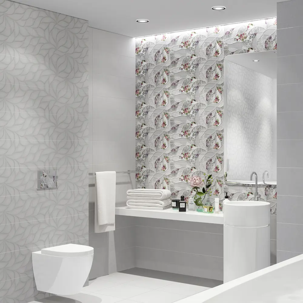 Плитка настенная Malwiya 24.2x70 см 1.02 м² матовая цвет серый Santreyd STLM-2097014 - Вид №4