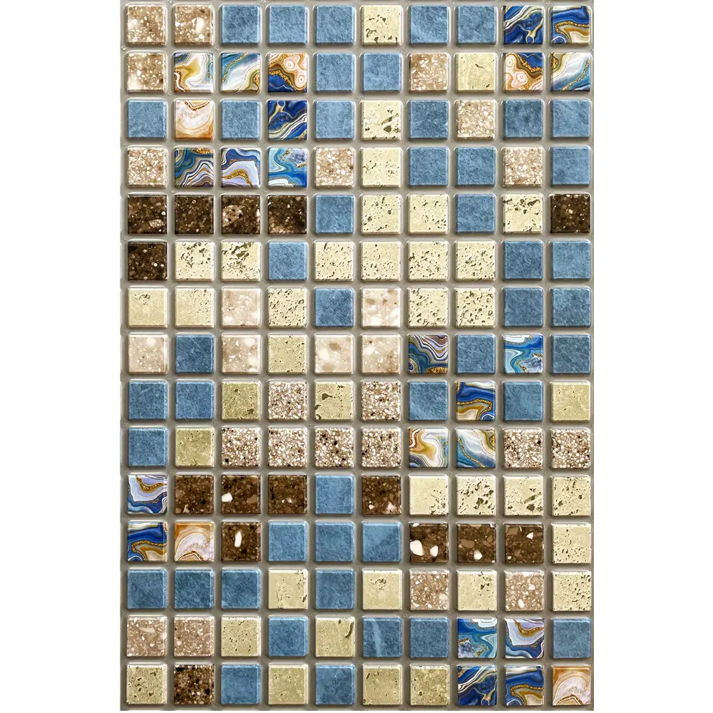 Листовая панель ПВХ Фокси синий 480x480x3 мм 0.23 м² GRACE STLM-2168492 - Вид №2