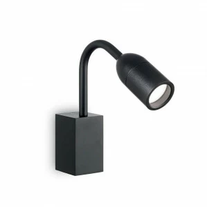 Уличный настенный светильник чёрный Ideal Lux Loop AP1 Nero Loop AP1 IDEAL LUX LOOP 00-3897898 Черный