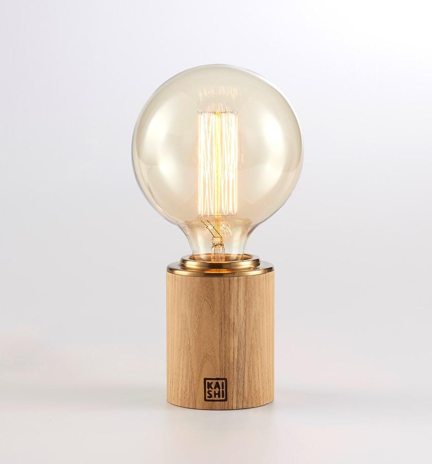 KAISHI Настольная светодиодная лампа из дерева и стекла Bole Ks6307t - Вид №2
