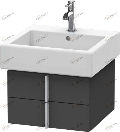 VE620304949 Vero Тумбочка подвесная Графит матовый, декор Duravit