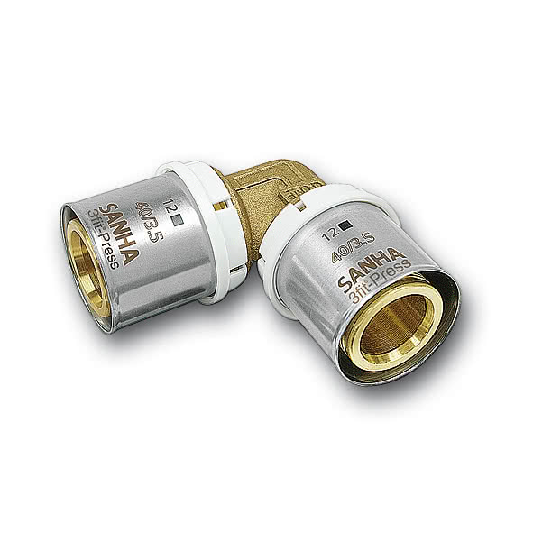 32509026 25090-3fit-Press Колено без свинца 90 ° Размер:26 SANHA  - Вид №1